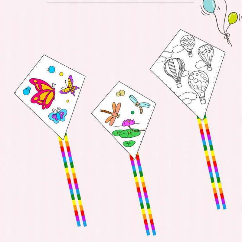 2pcs diy kite nylon fabric adu - Kite Wind Outdoor ulasan dan harga