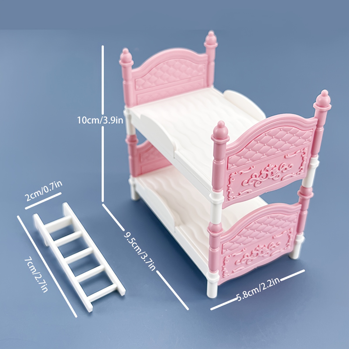 Miniature Dollhouse Double Bed - Dollhouse Furniture Set ulasan dan harga