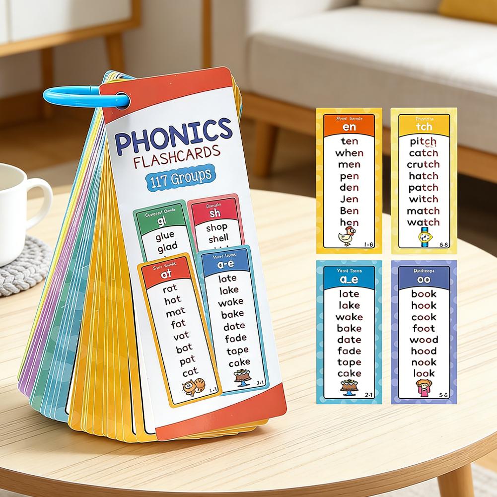 117 Groups Phonics Flashcards  - Educational Flash Card ulasan dan harga