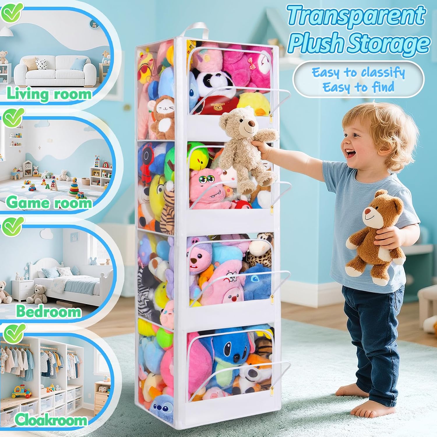 4-Tier Transparent Zipper Dust - Kids' Toy ulasan dan harga