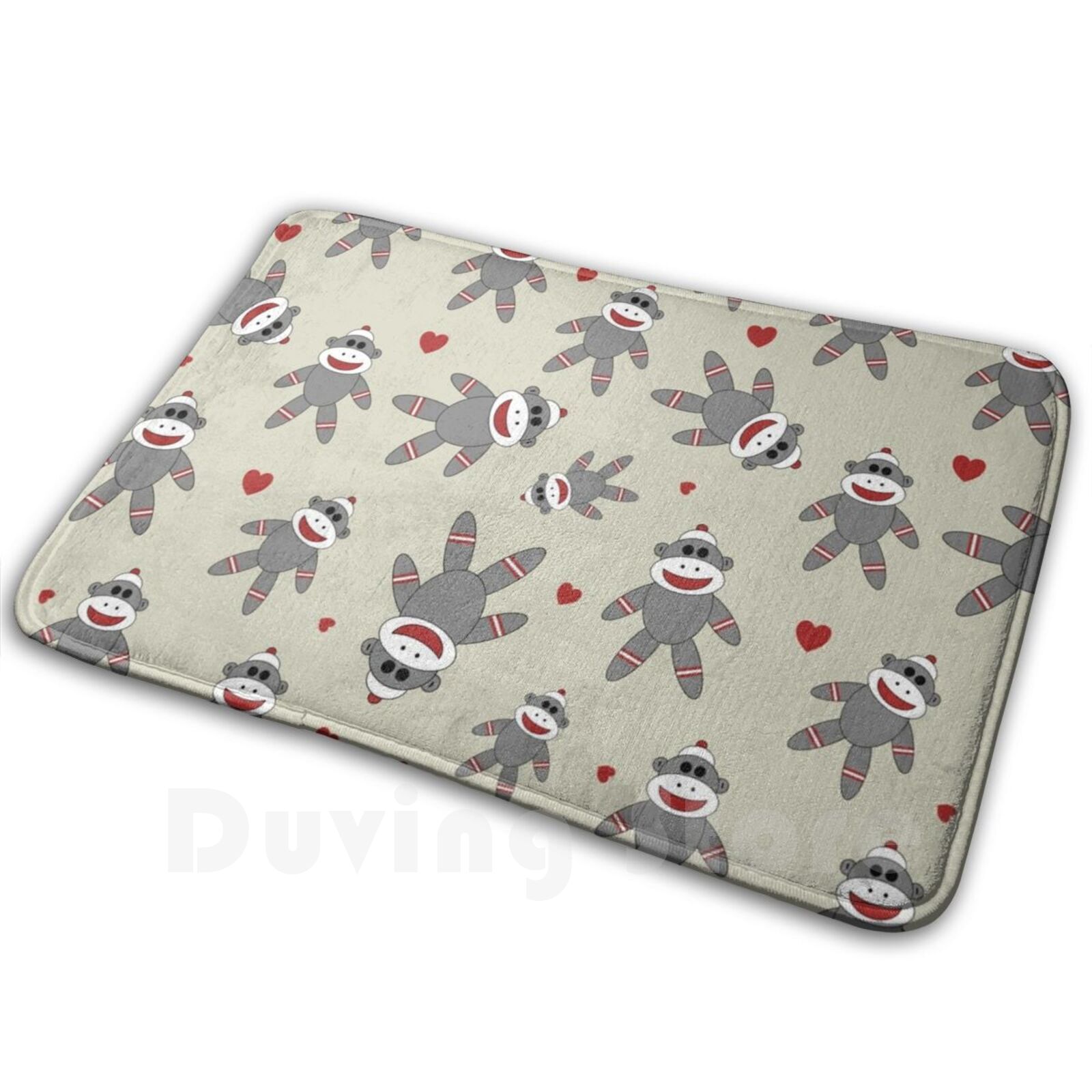 Cute Sock Monkey Carpet Mat Ru - Kids Quirky Toys ulasan dan harga