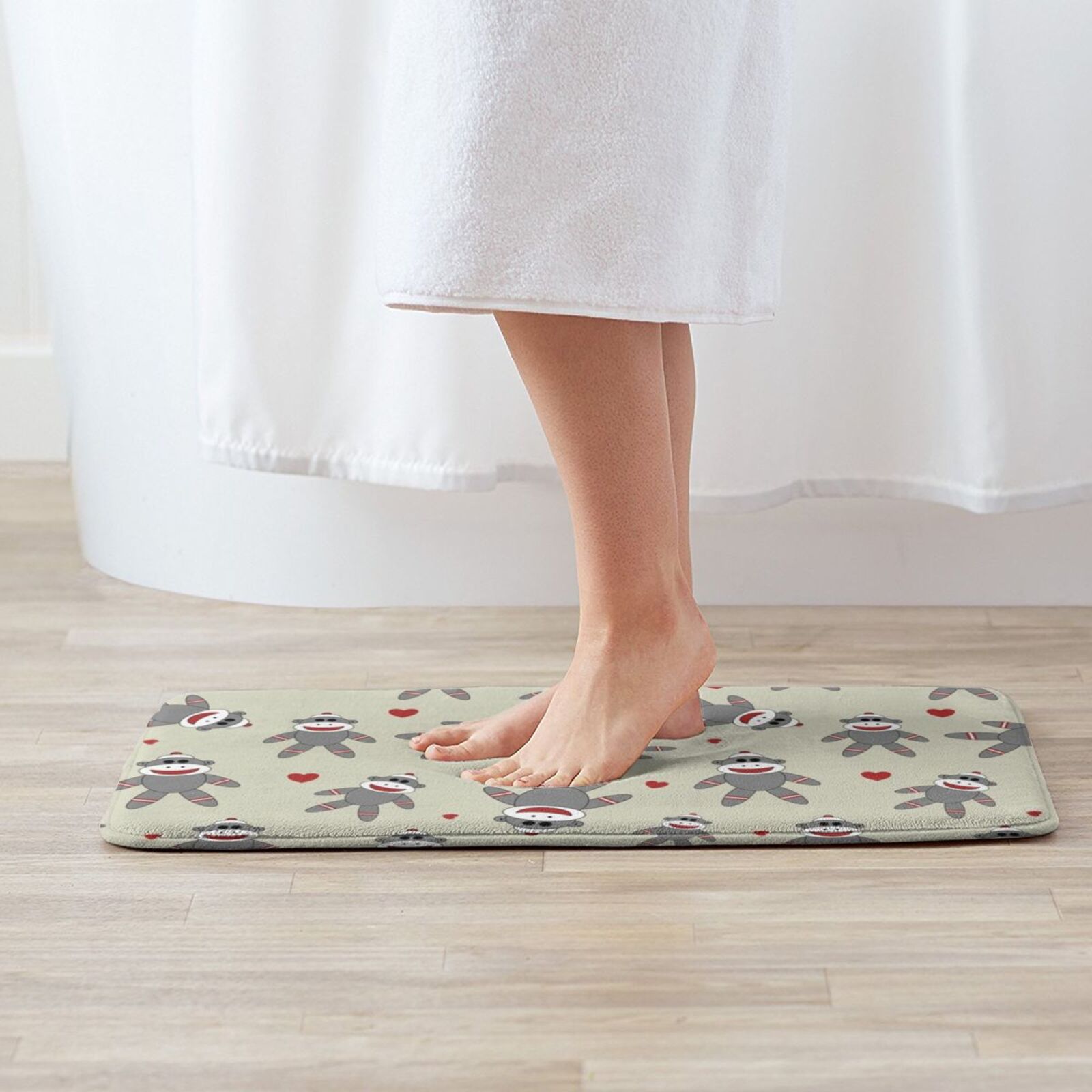 Cute Sock Monkey Carpet Mat Ru - Kids Quirky Toys ulasan dan harga