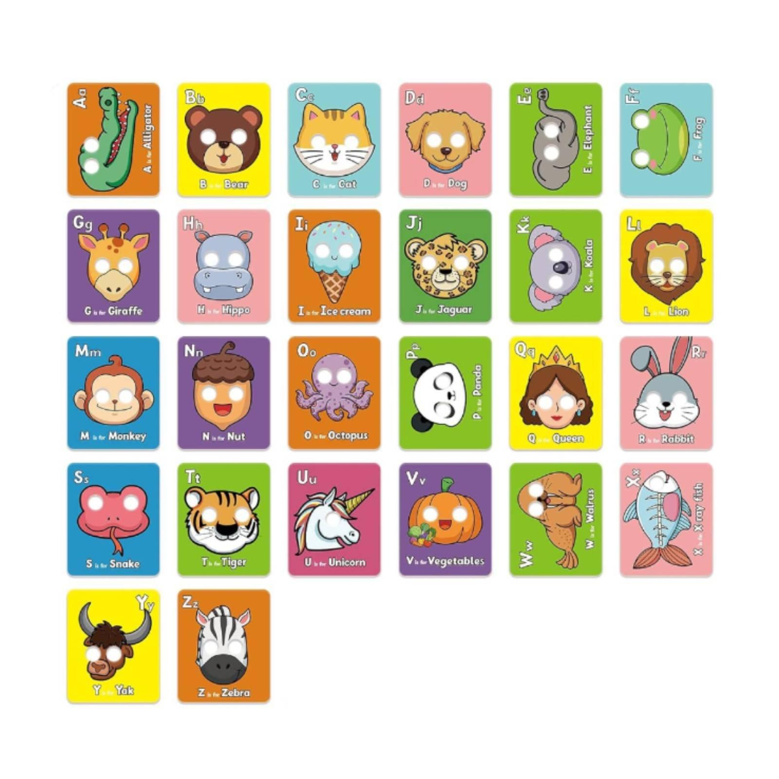 Animal Face Cover Educational  - Educational Flash Card ulasan dan harga