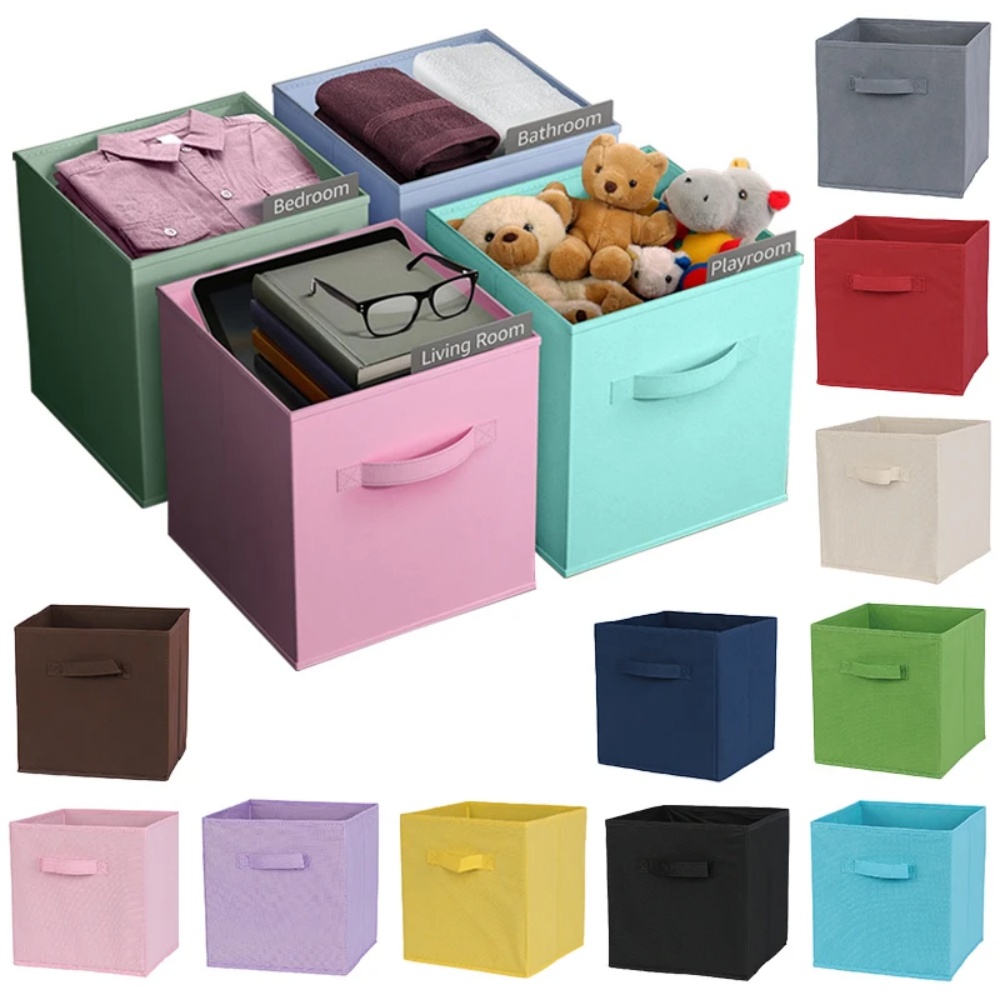 Storage Bin Non Woven Fabric S - Kids Toys Drawers ulasan dan harga