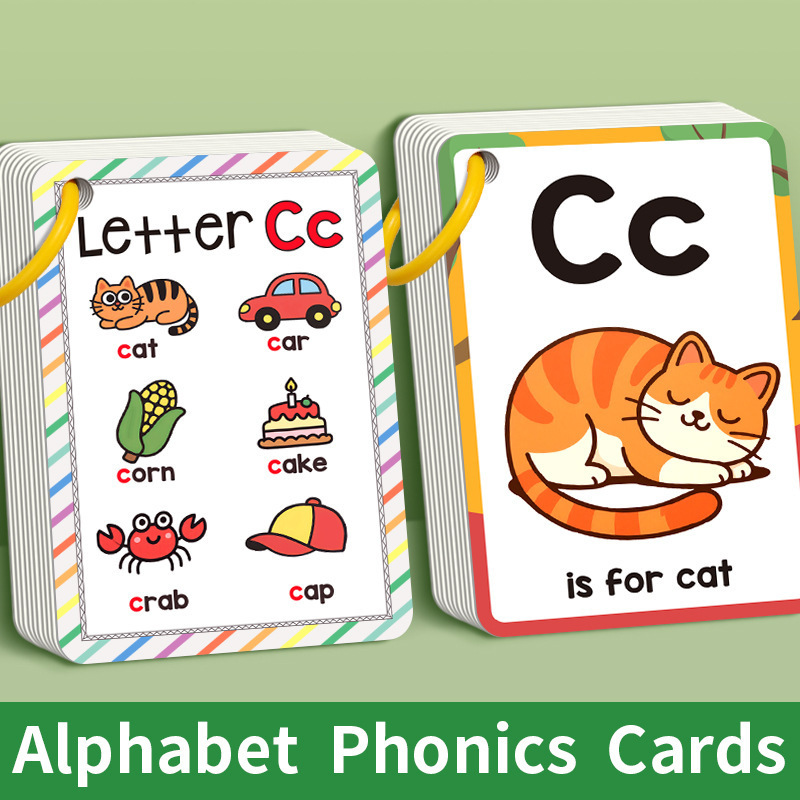 27Pcs/set Learning Card Cartoo - Educational Flash Card ulasan dan harga